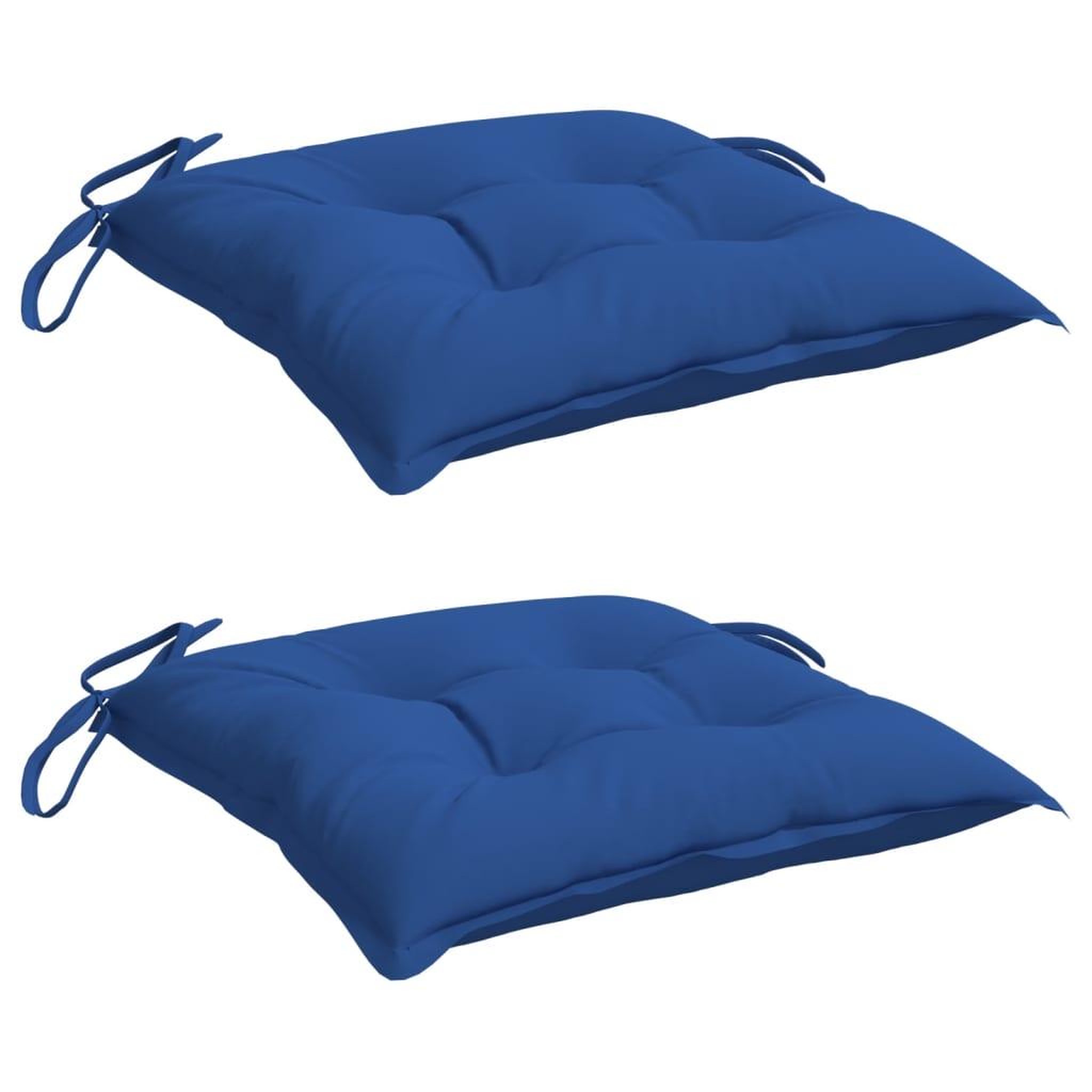 Voir la diapositive 3 : VIDAXL Coussins de chaise lot de 2 bleu 40x40x7 cm tissu oxford