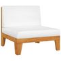 Voir la diapositive 5 : VIDAXL Salon de jardin 3 pcs avec coussins Bois d'acacia solide