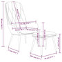 Voir la diapositive 6 : VIDAXL Chaise de relaxation avec repose-pied Rose Velours