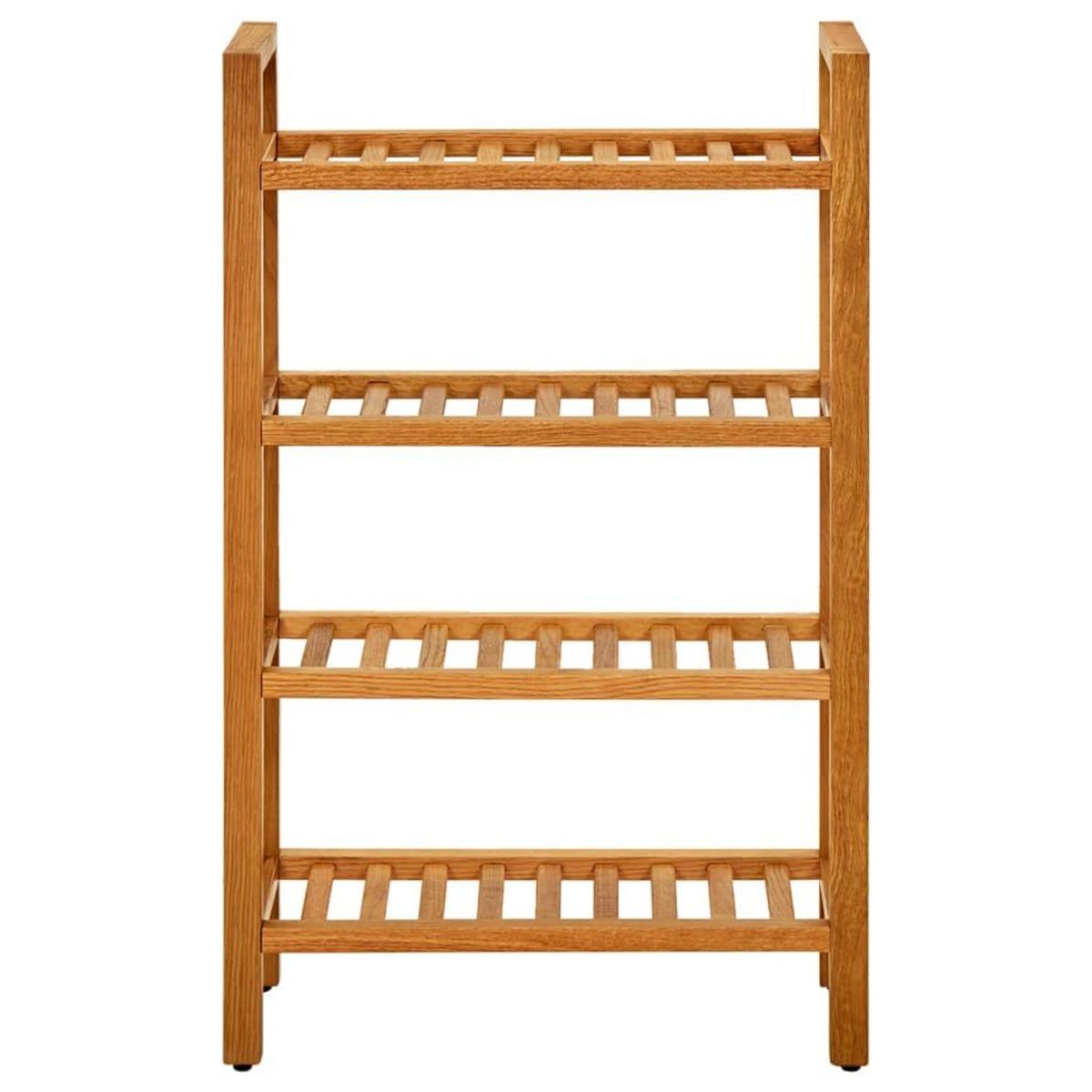 VIDAXL Etagere a chaussures a 4 niveaux 50x27x80 cm Chene massif