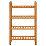 Voir la diapositive 2 : VIDAXL Etagere a chaussures a 4 niveaux 50x27x80 cm Chene massif