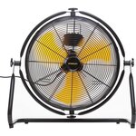 Stanley Ventilateur Portable 150W Oscillant 360° Diamètre 50,8cm Moteur 3 vitesses STANLEY