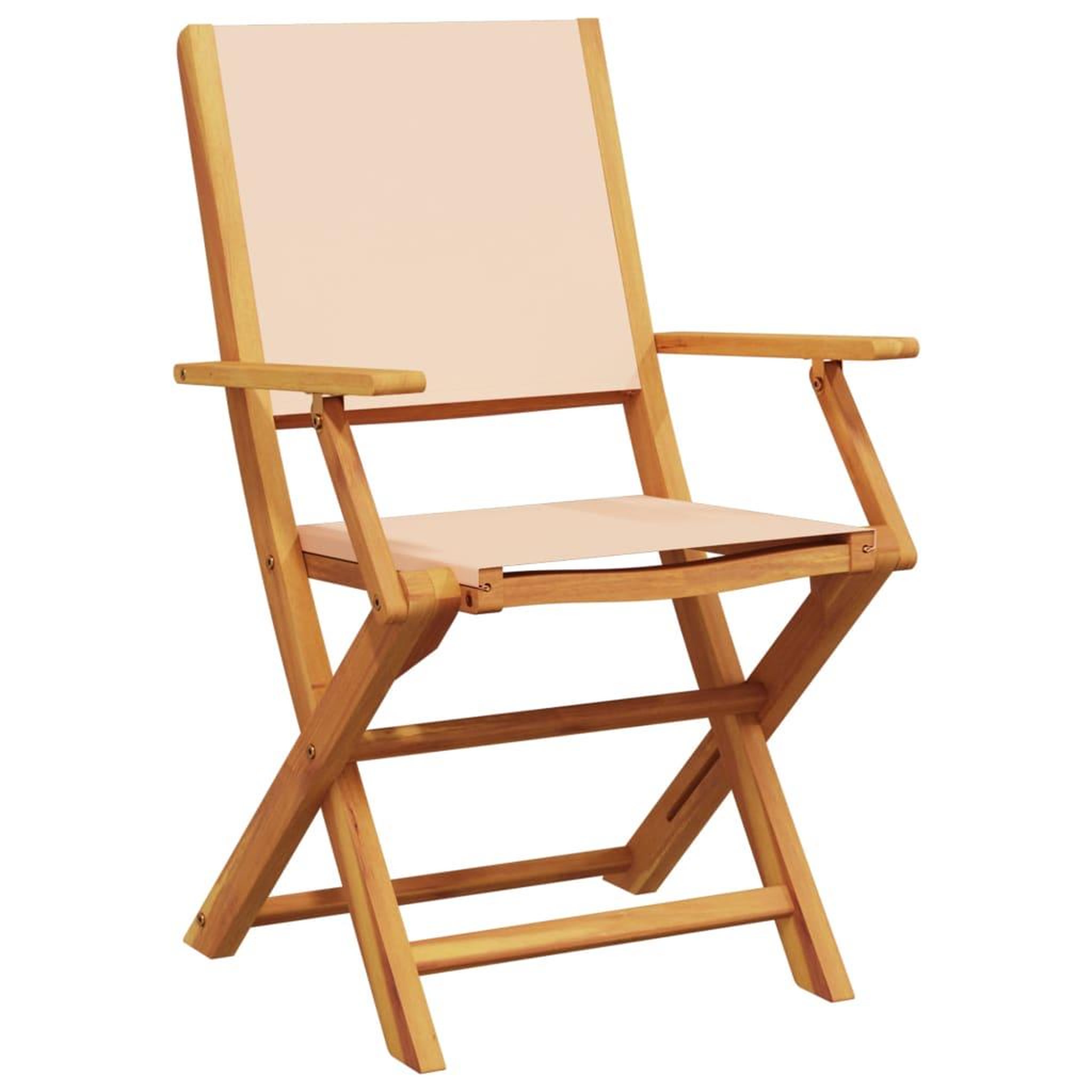 Voir la diapositive 3 : VIDAXL Ensemble de bistro 3 pcs beige tissu et bois massif