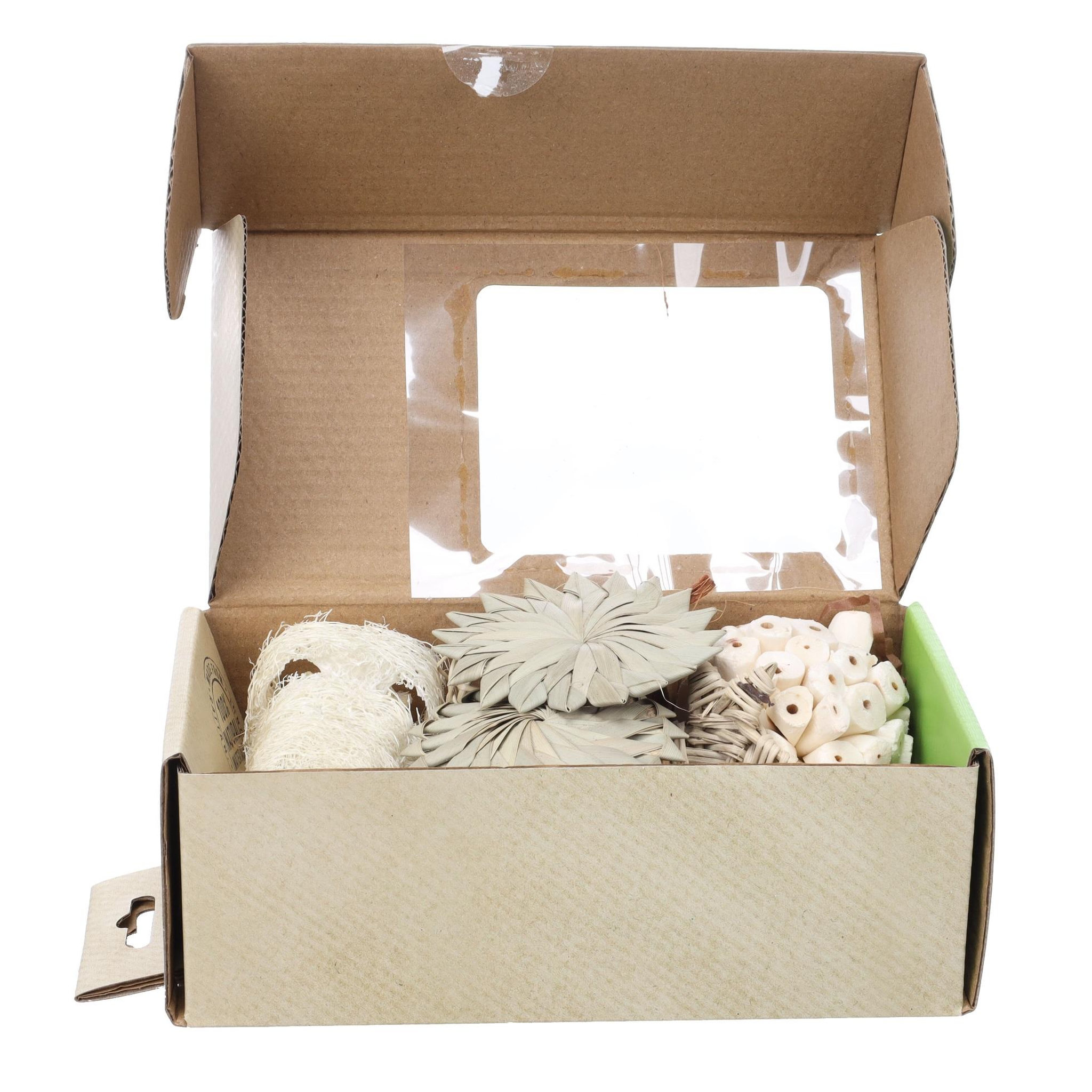 Voir la diapositive 4 : Eden Boite de jouets riche en saveurs et textures pour rongeurs