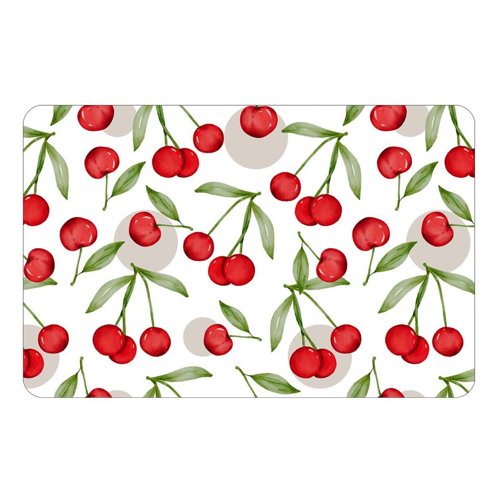 Douceur d'Intérieur Set de Table Imprimé  Cerisette  28x44cm Rubis
