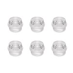 EMUCA SRL Lot de 6 butées de porte cylindriques adhésives -  fixation au sol -  Plastique -  Transparent