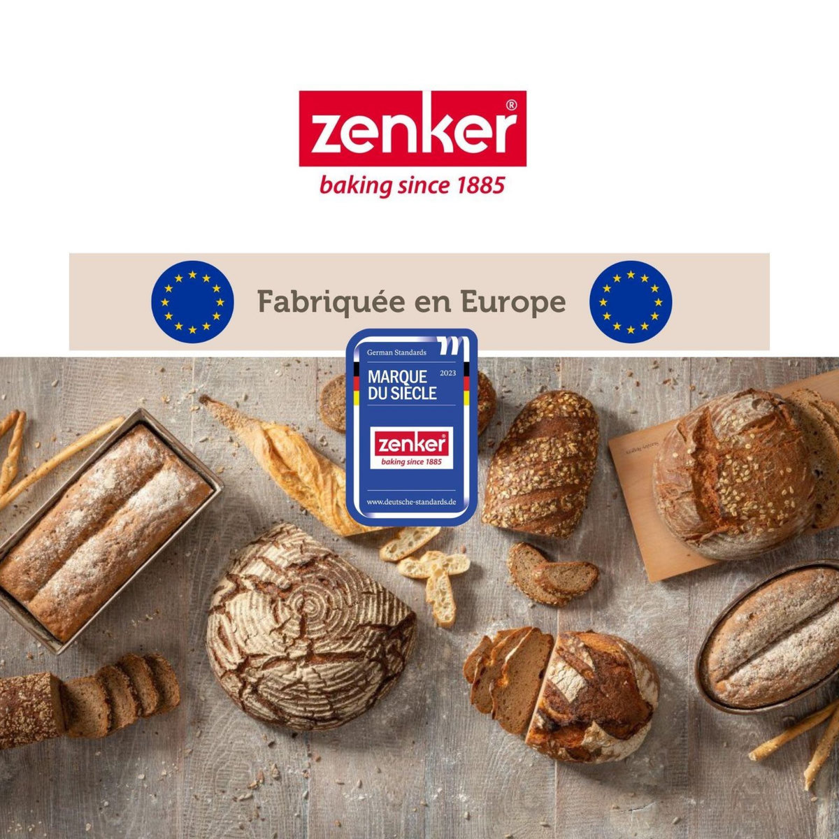 ZENKER Plaque à pâtisserie perforée 40 x 30 cm en alu 18/10 Zenker Special Cooking