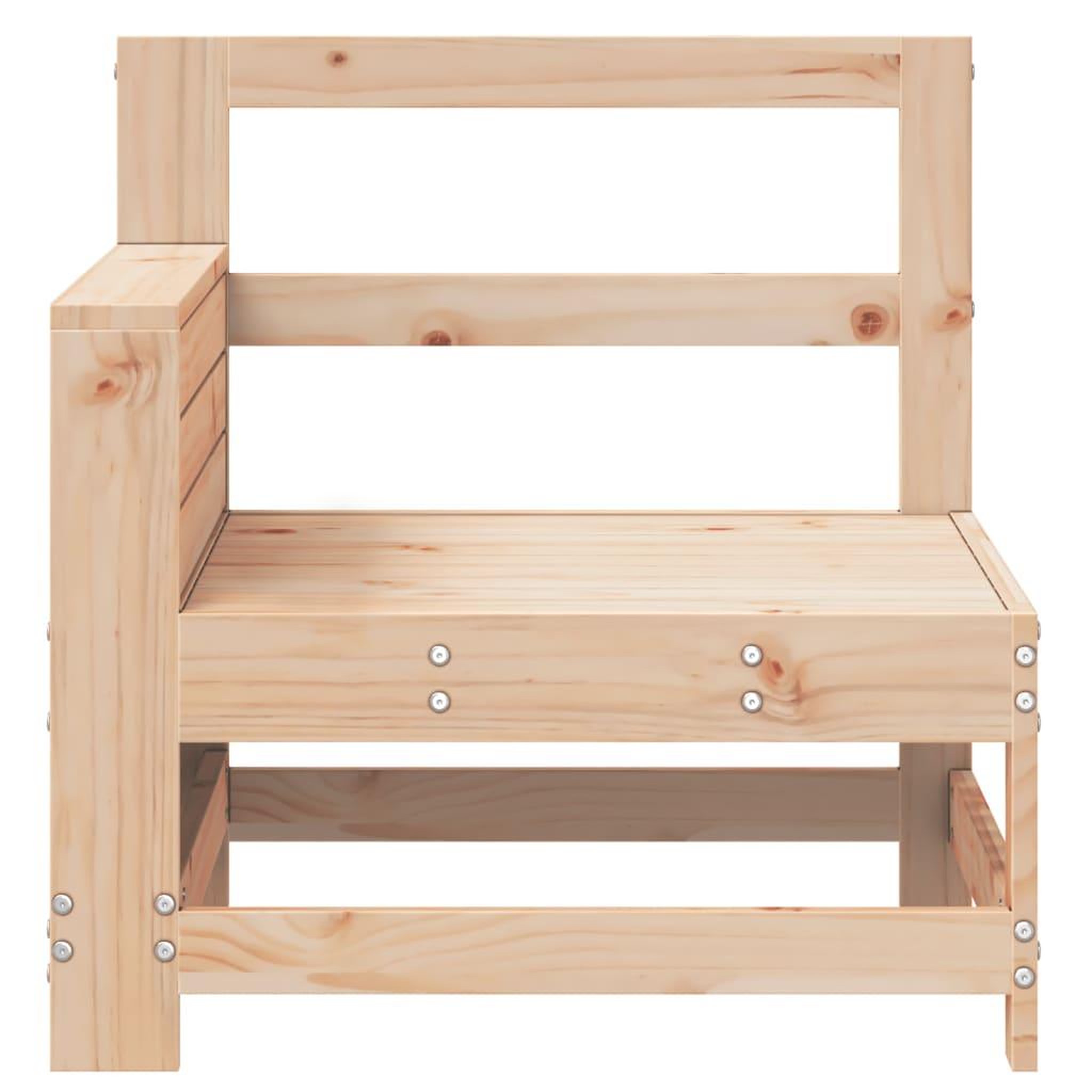 Voir la diapositive 4 : VIDAXL Canape de jardin accoudoir 69x62x70,5 cm bois massif de pin