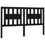 Voir la diapositive 2 : VIDAXL Tete de lit Noir 166x4x100 cm Bois massif de pin