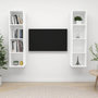 Voir la diapositive 1 : VIDAXL Meubles TV muraux 2 pcs Blanc Bois d'ingenierie