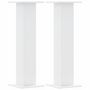 Voir la diapositive 2 : VIDAXL Supports pour plantes 2 pcs blanc 30x30x95 cm bois d'ingenierie