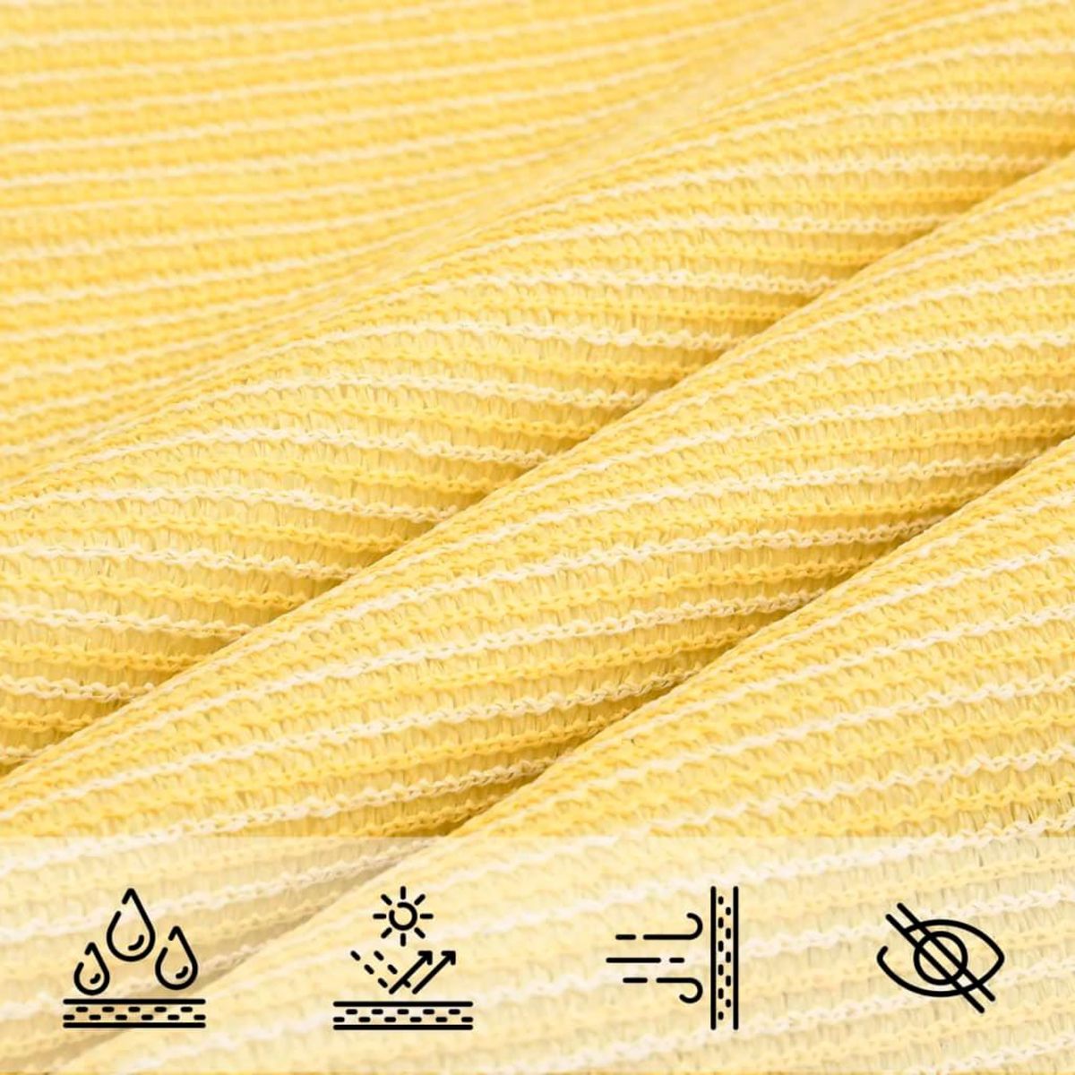 VIDAXL Voile d'ombrage 160 g/m^2 Beige 3x6 m PEHD