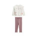 Petit Béguin Ensemble enfant sweat en molleton et legging Sora. Coloris disponibles : Rose