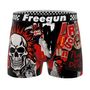 Voir la diapositive 3 : FREEGUN Lot de 4 boxers homme Rock Da Summer