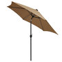 Voir la diapositive 4 : VIDAXL Parasol de jardin avec lumieres LED et mat en aluminium taupe