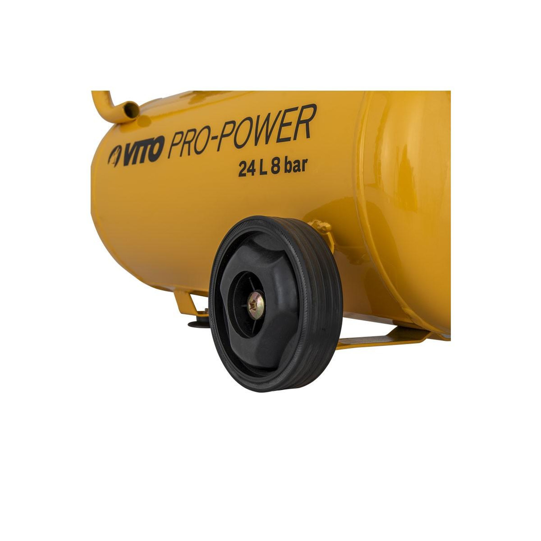 Voir la diapositive 6 : VITO Pro-Power Compresseur d'air Silencieux 24 Litres  8 bar 1CV 750W VITO