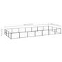 Voir la diapositive 6 : VIDAXL Chenil Noir 21 m² Acier