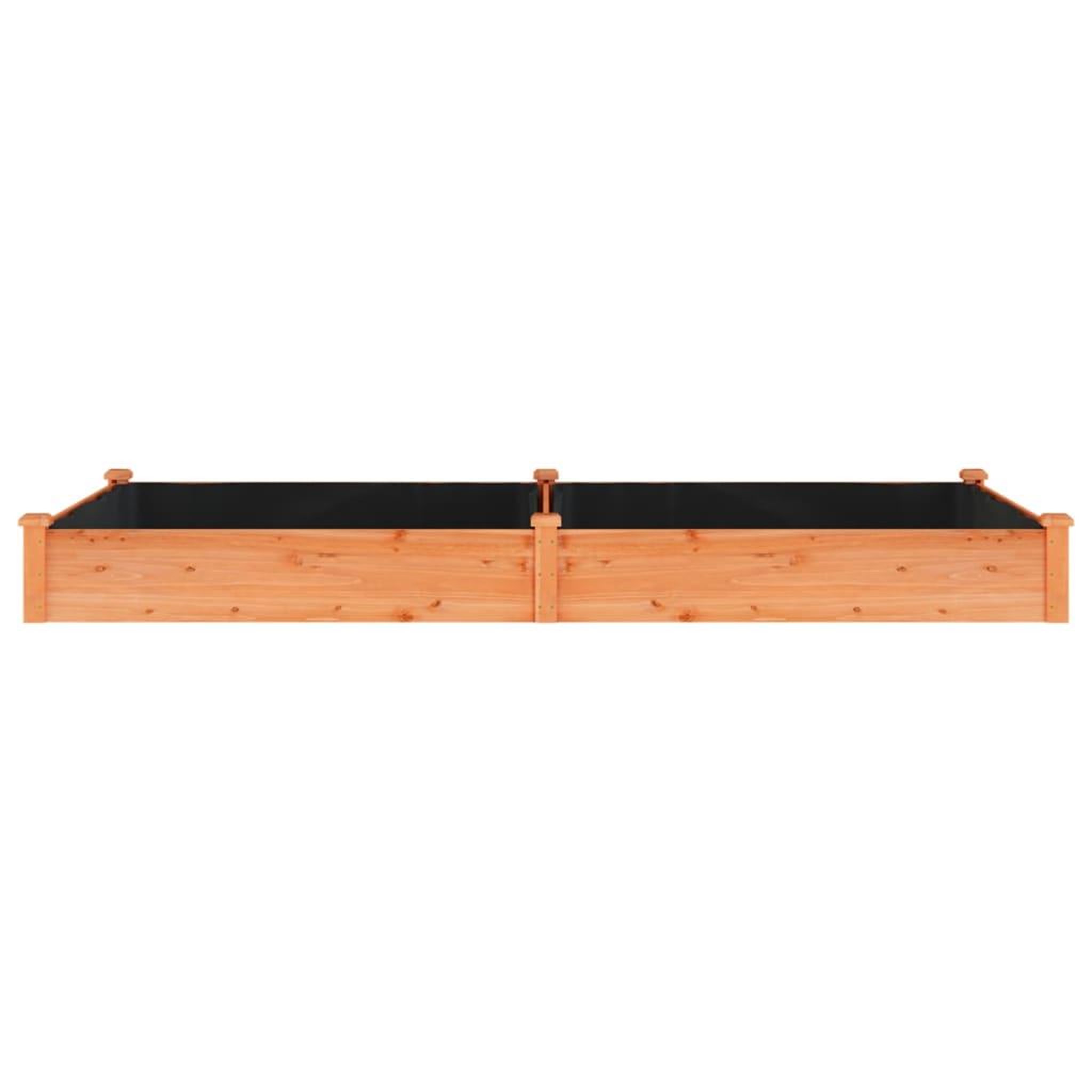 Voir la diapositive 4 : VIDAXL Lit sureleve de jardin doublure 240x120x25 cm bois massif sapin