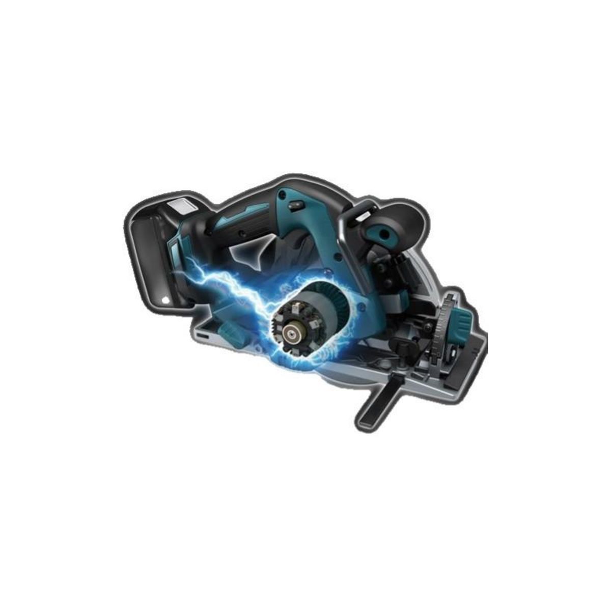 MAKITA Scie circulaire 18V + 2 batteries 5 Ah + chargeur + coffret MAKPAC MAKITA DHS680RTJ