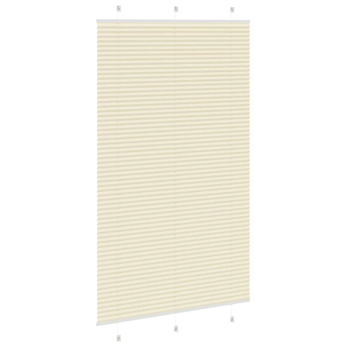 VIDAXL Store plisse creme 120x200cm largeur du tissu 119,4cm polyester
