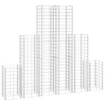 VIDAXL 6 gabions en fil galvanise