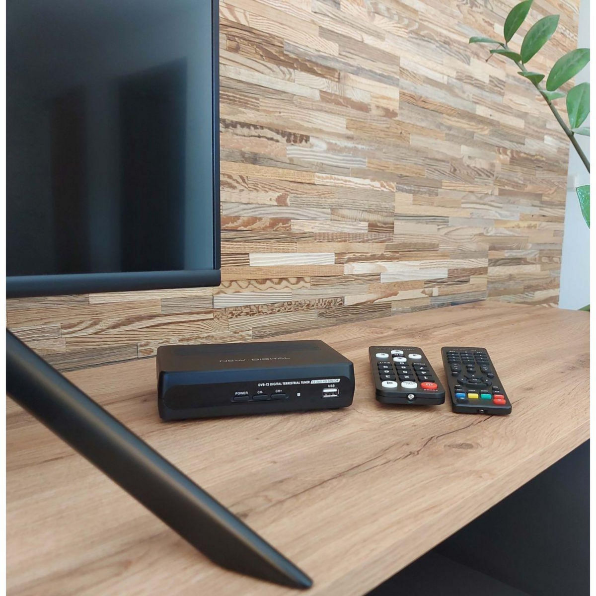 NEW DIGITAL Décodeur TNT DVB-T2 HEVC, T2 265 SENIOR