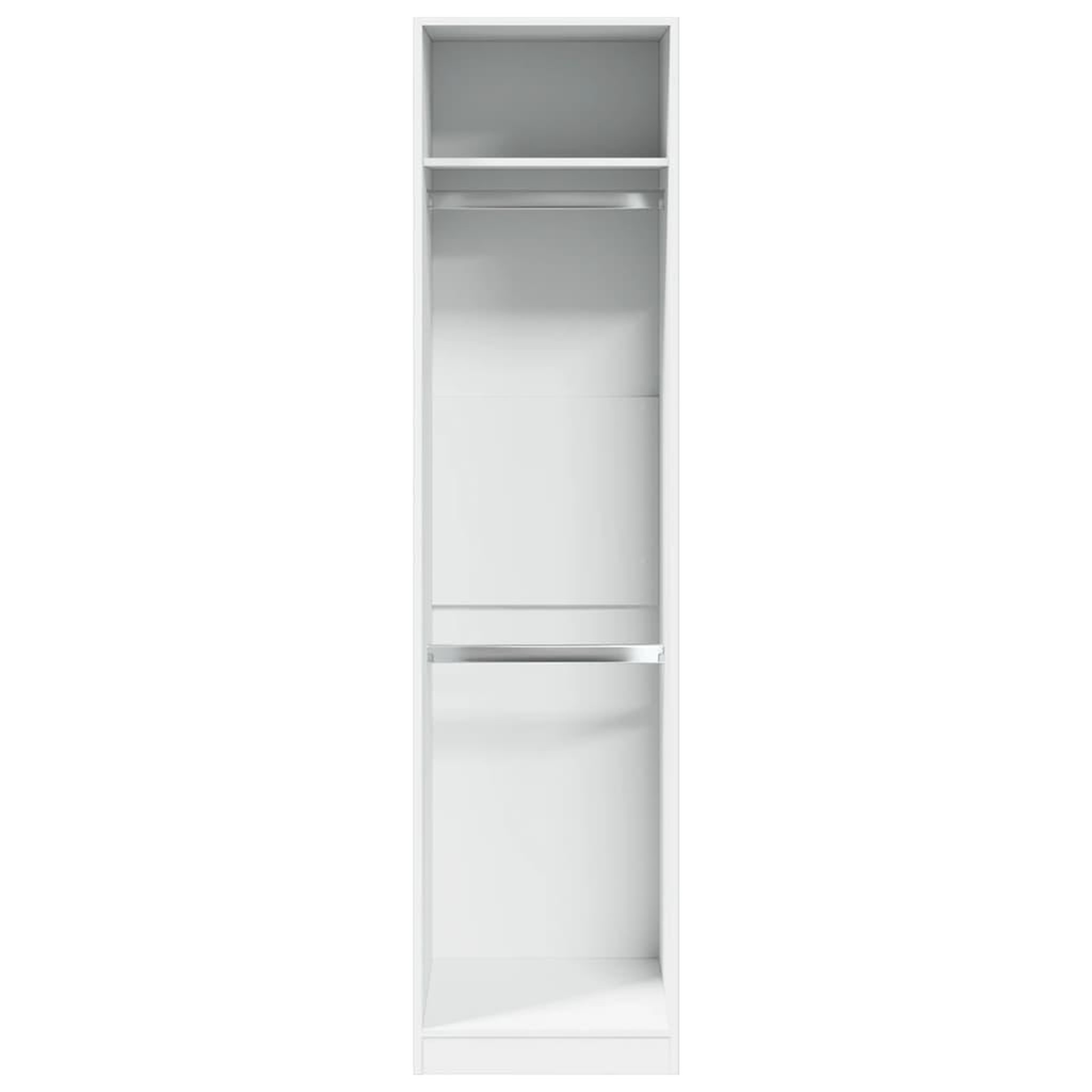 Voir la diapositive 4 : VIDAXL Garde-robe Blanc 50x50x200 cm Bois d'ingenierie