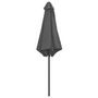Voir la diapositive 4 : VIDAXL Parasol de jardin et mat en aluminium 270x246 cm Anthracite