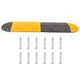 Voir la diapositive 4 : VIDAXL Ralentisseur Jaune et noir 226x32,5x4 cm Caoutchouc