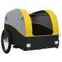 Voir la diapositive 5 : VIDAXL Remorque de vélo noir et jaune 30 kg fer