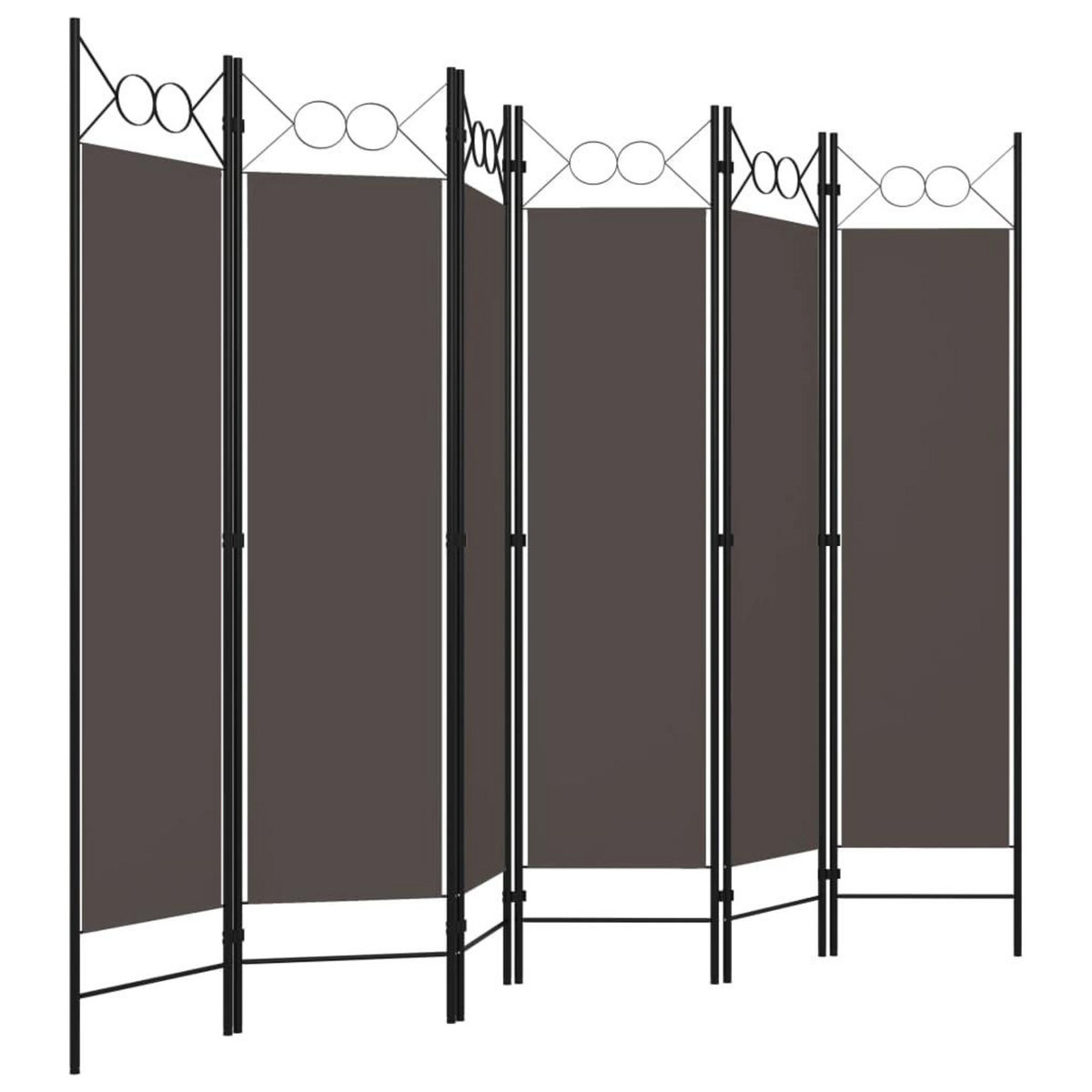 VIDAXL Cloison de separation 6 panneaux Anthracite 240x180 cm