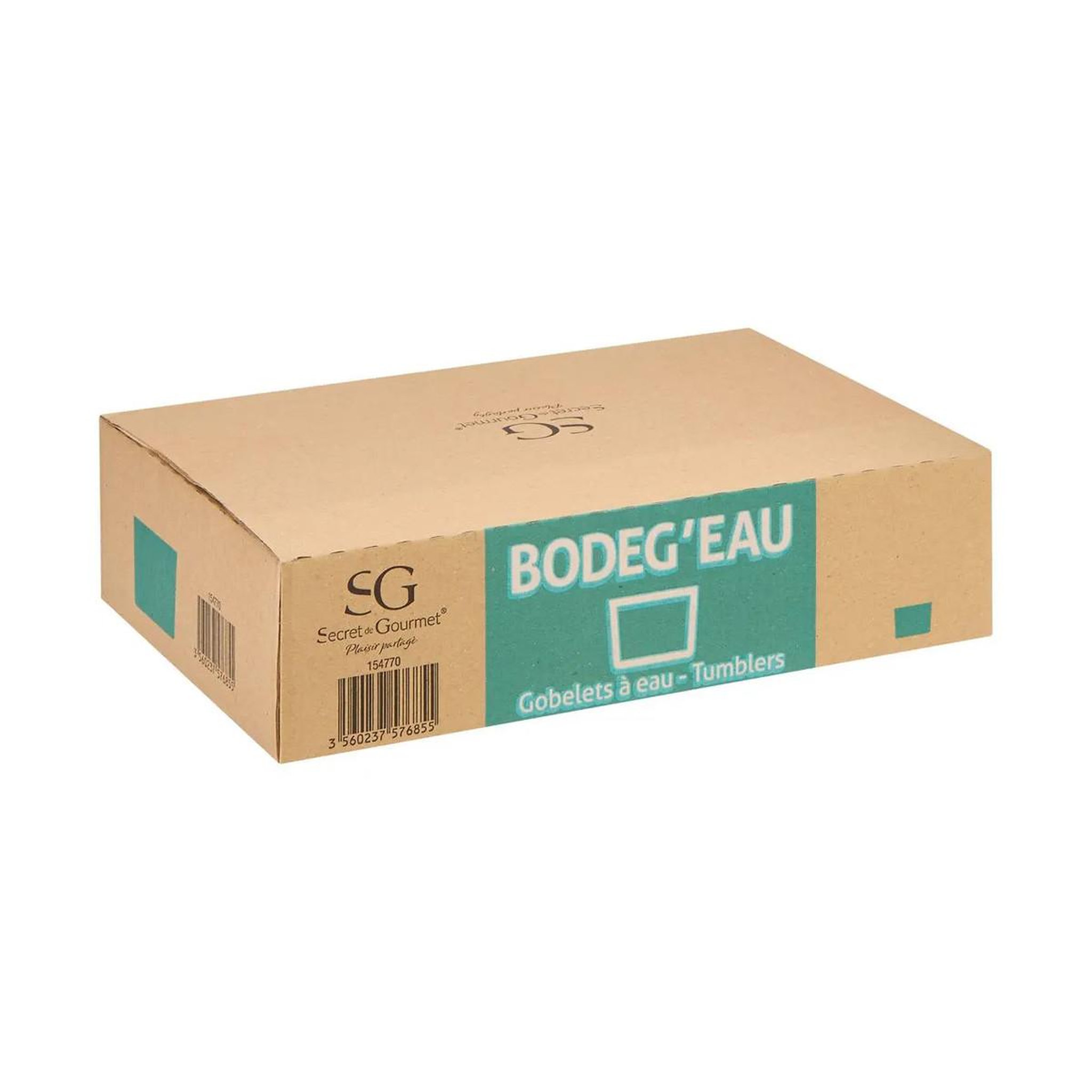 Voir la diapositive 2 : SECRET DE GOURMET Lot de 6 verres bas  bodeg'eau  24cl transparent