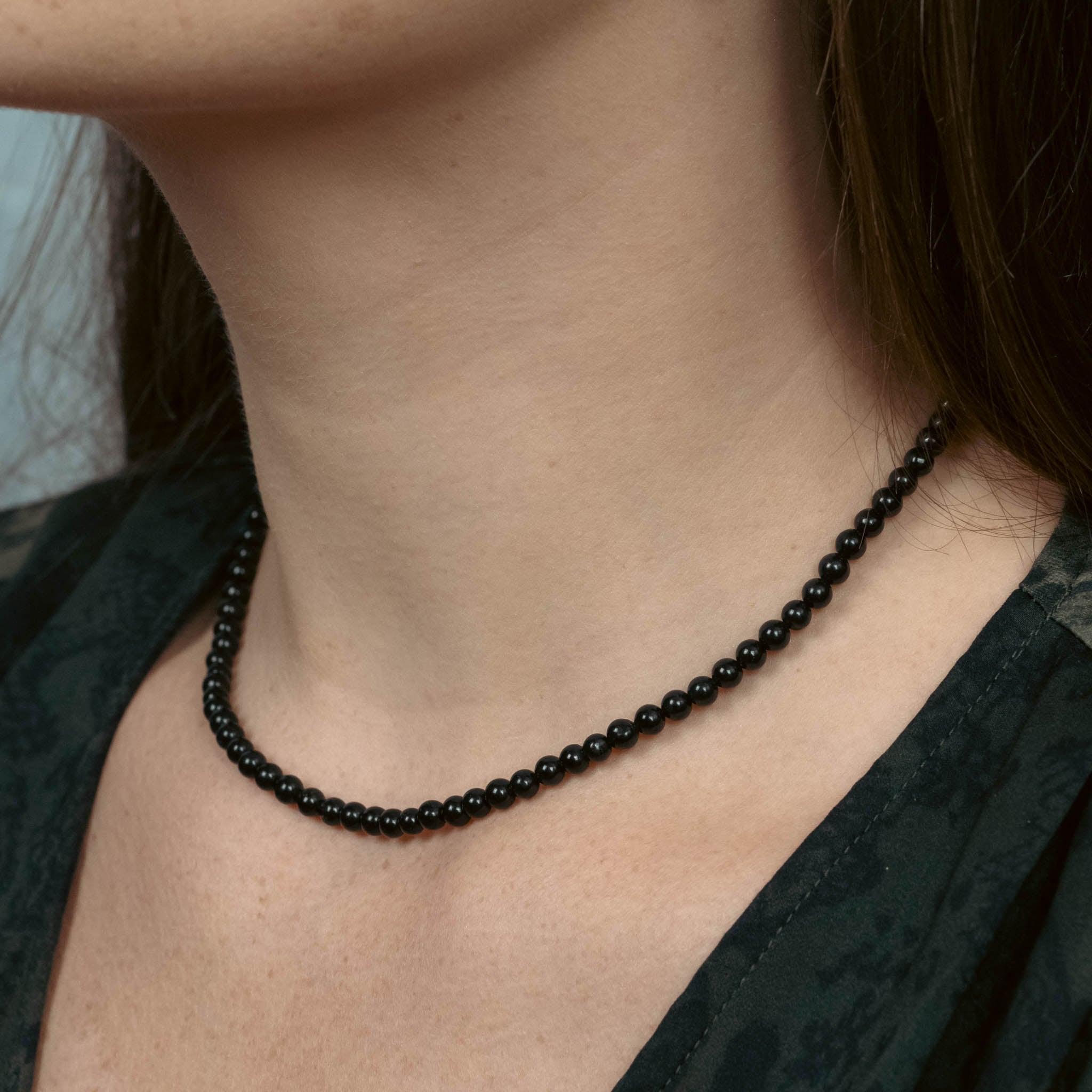 Voir la diapositive 4 : SLOYA Collier Serena en pierres Obsidienne