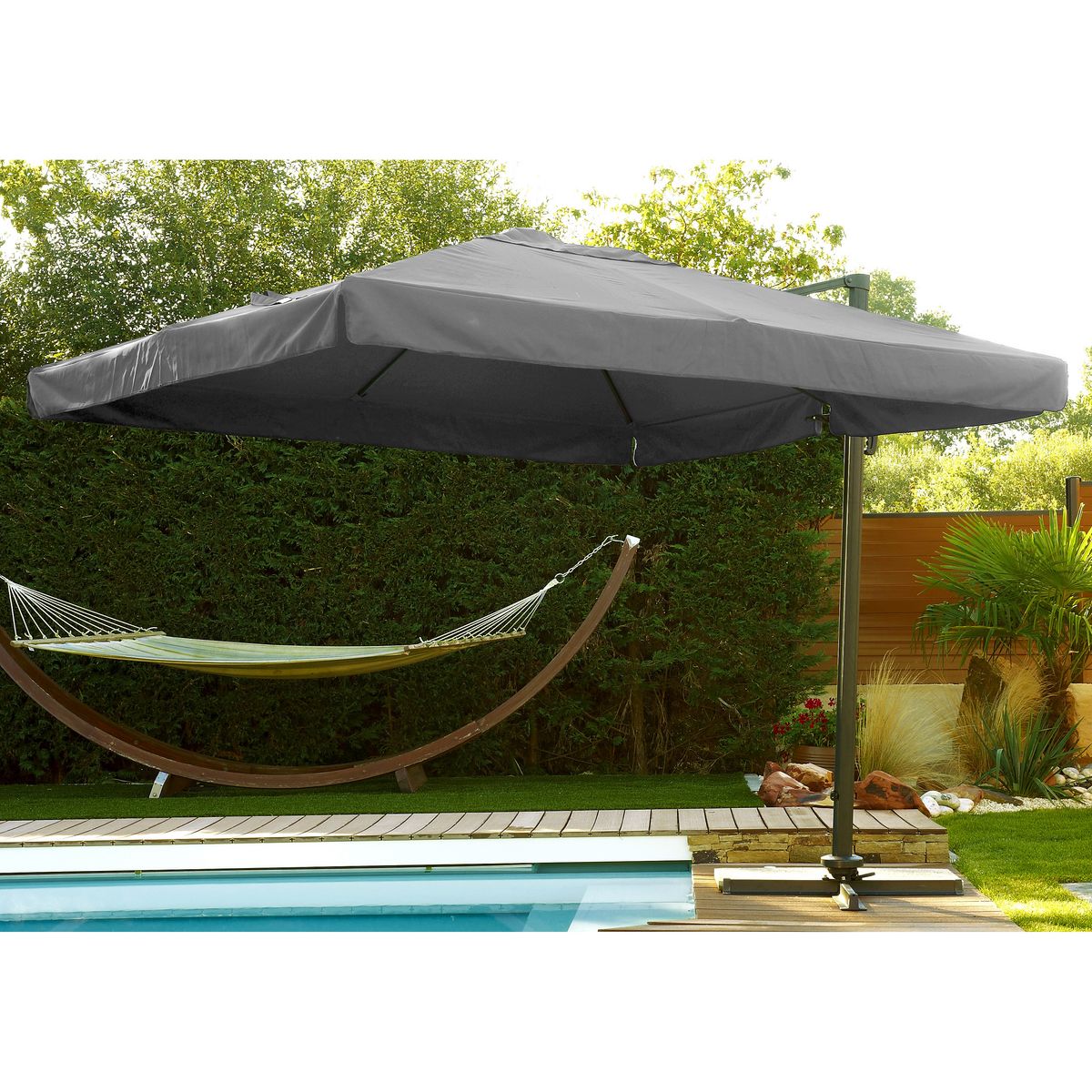 DCB GARDEN Parasol excentré NOVA 3x3 m