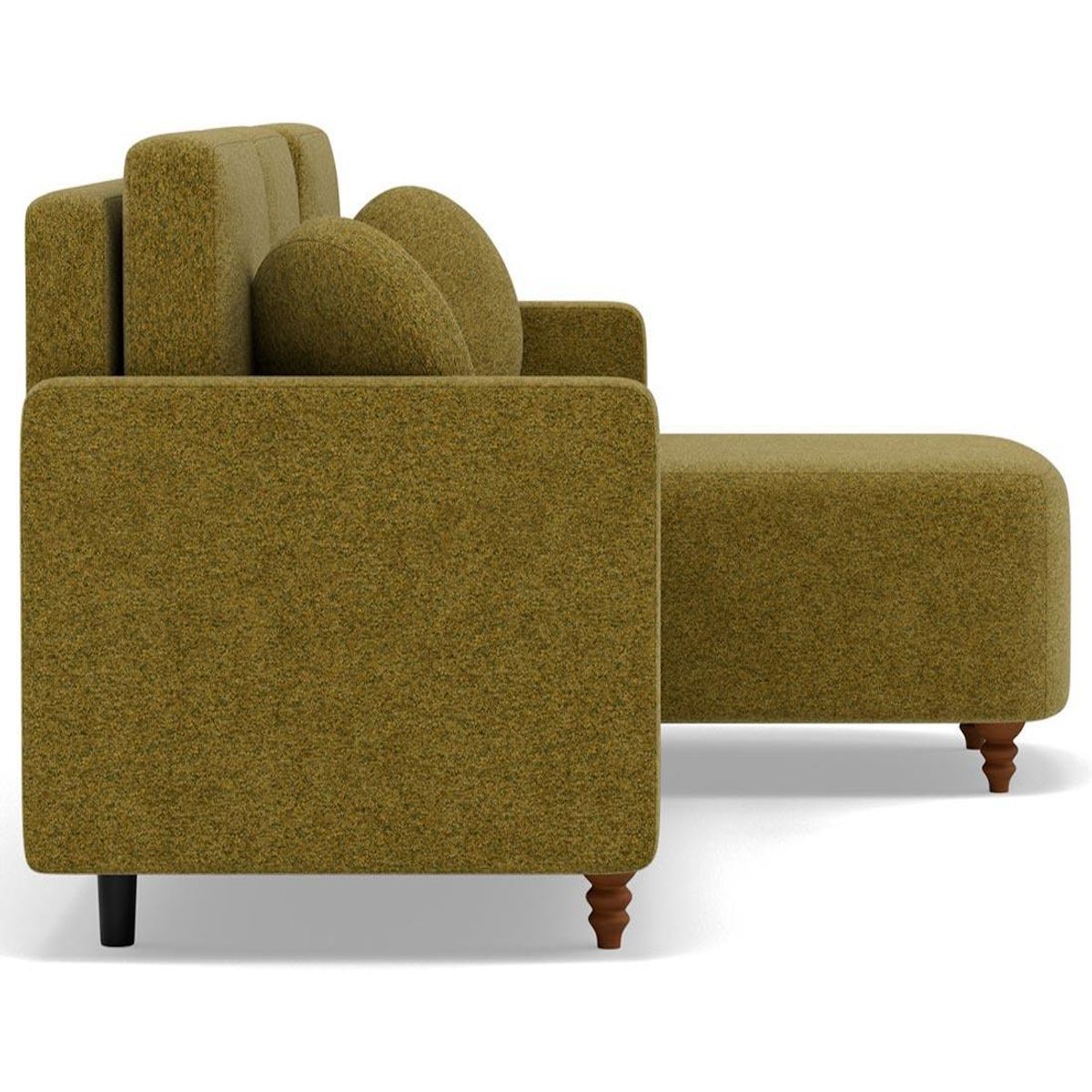 BEST MOBILIER Calypso - canapé d'angle réversible 4 places convertible avec coffre en tissu