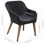 Voir la diapositive 6 : VIDAXL Ensemble a manger d'exterieur 9pcs coussins resine tressee noir