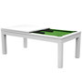 Voir la diapositive 2 : Rendez vous déco Table de billard convertible blanche tapis vert-Eddie