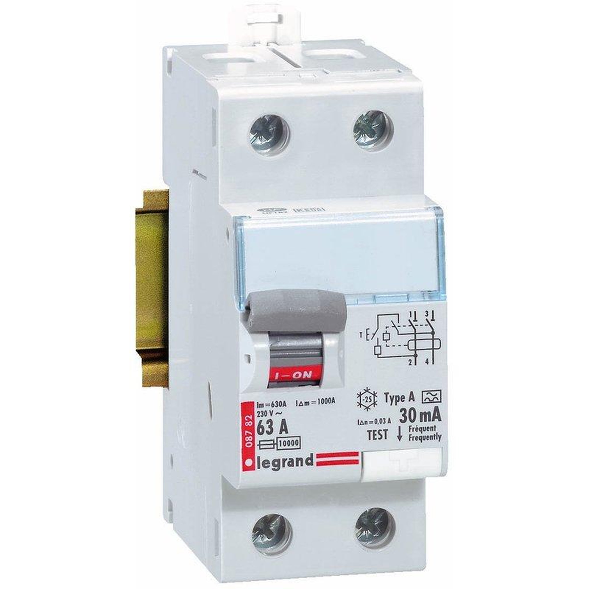 Legrand Interrupteur différentiel bipolaire 63A 30mA type A