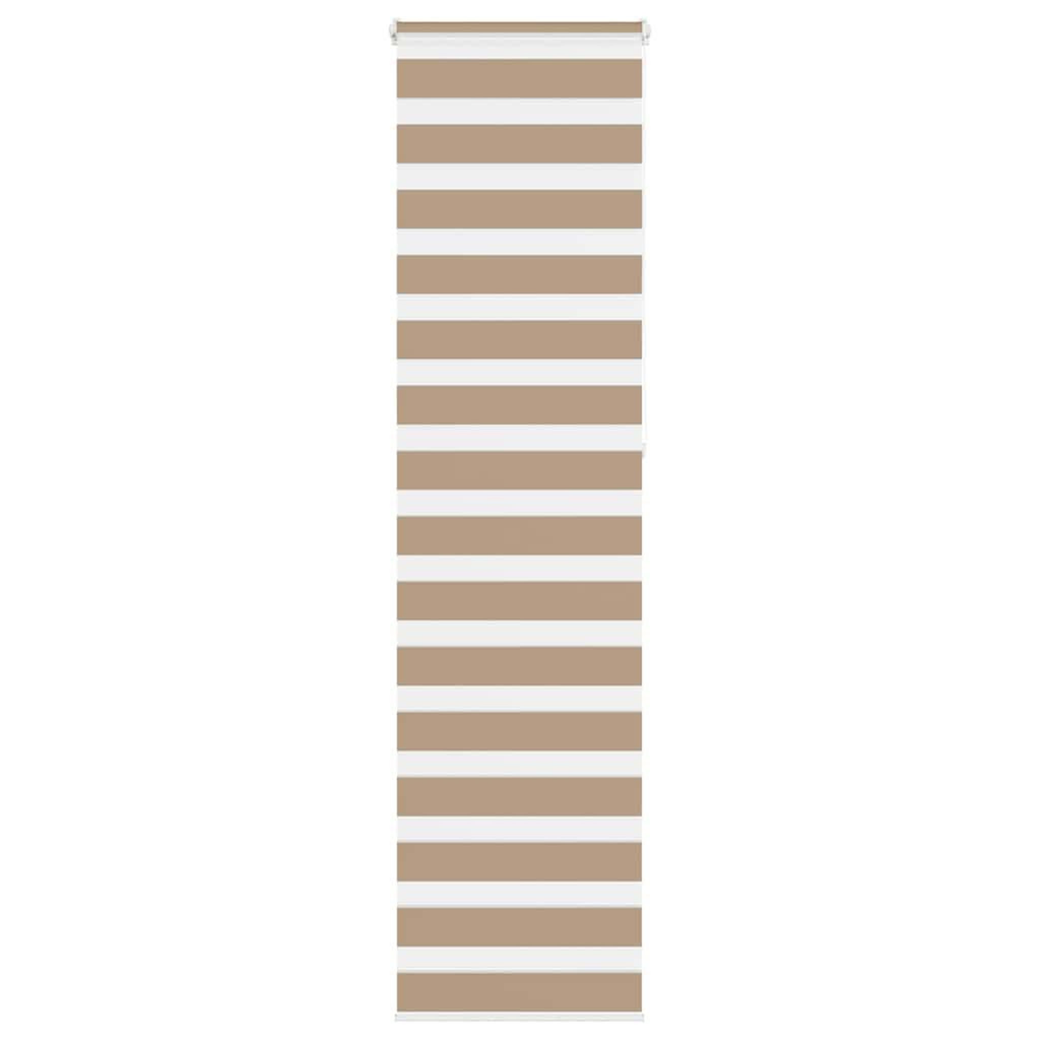 VIDAXL Store zebre marron sable largeur du tissu 55,9 cm polyester