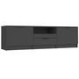 Voir la diapositive 2 : VIDAXL Meuble TV Noir 140x35x40 cm Bois d'ingenierie