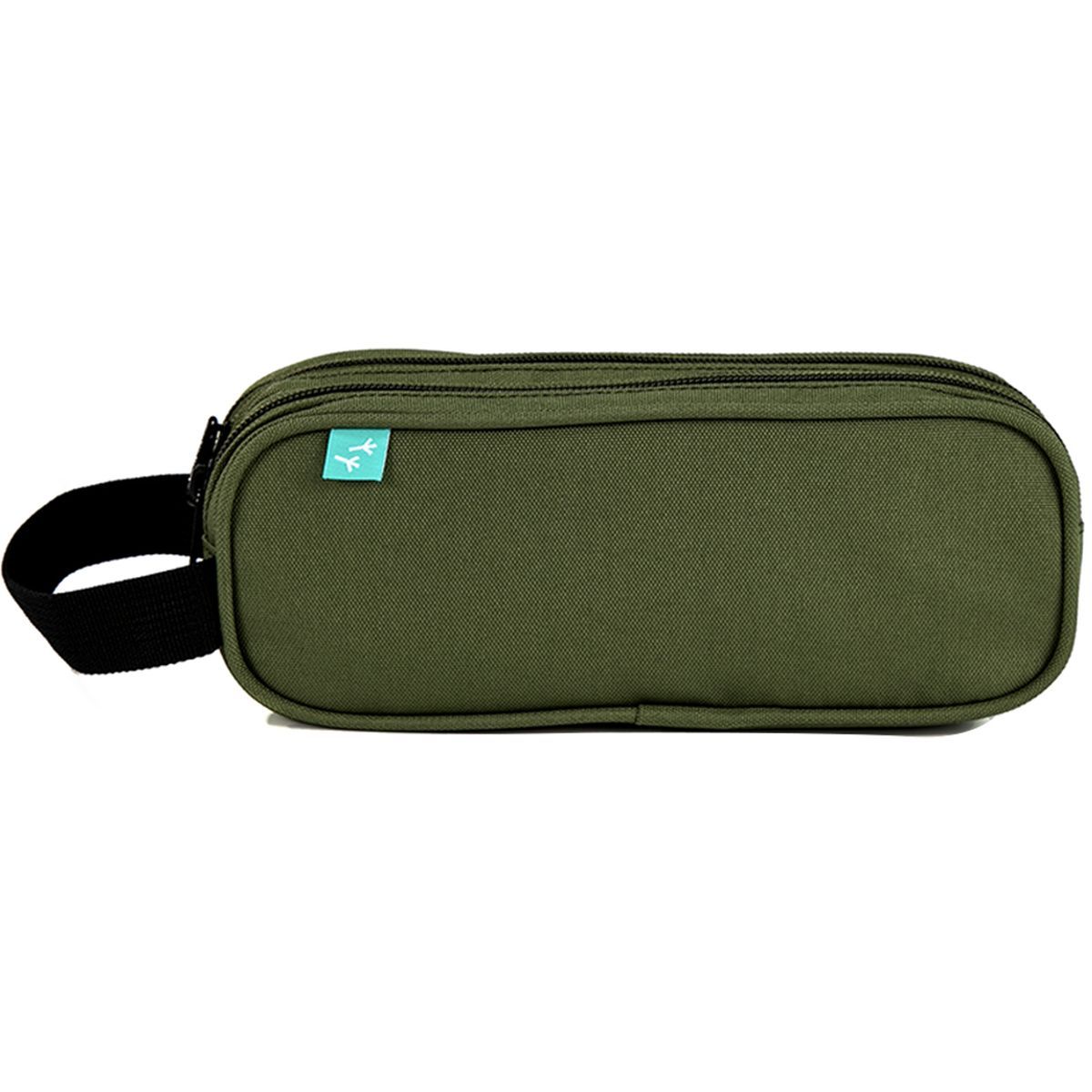 AUCHAN Trousse 2 compartiments rectangle verte