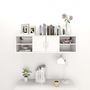 Voir la diapositive 3 : VIDAXL Etagere murale Blanc 102x30x29 cm Bois d'ingenierie