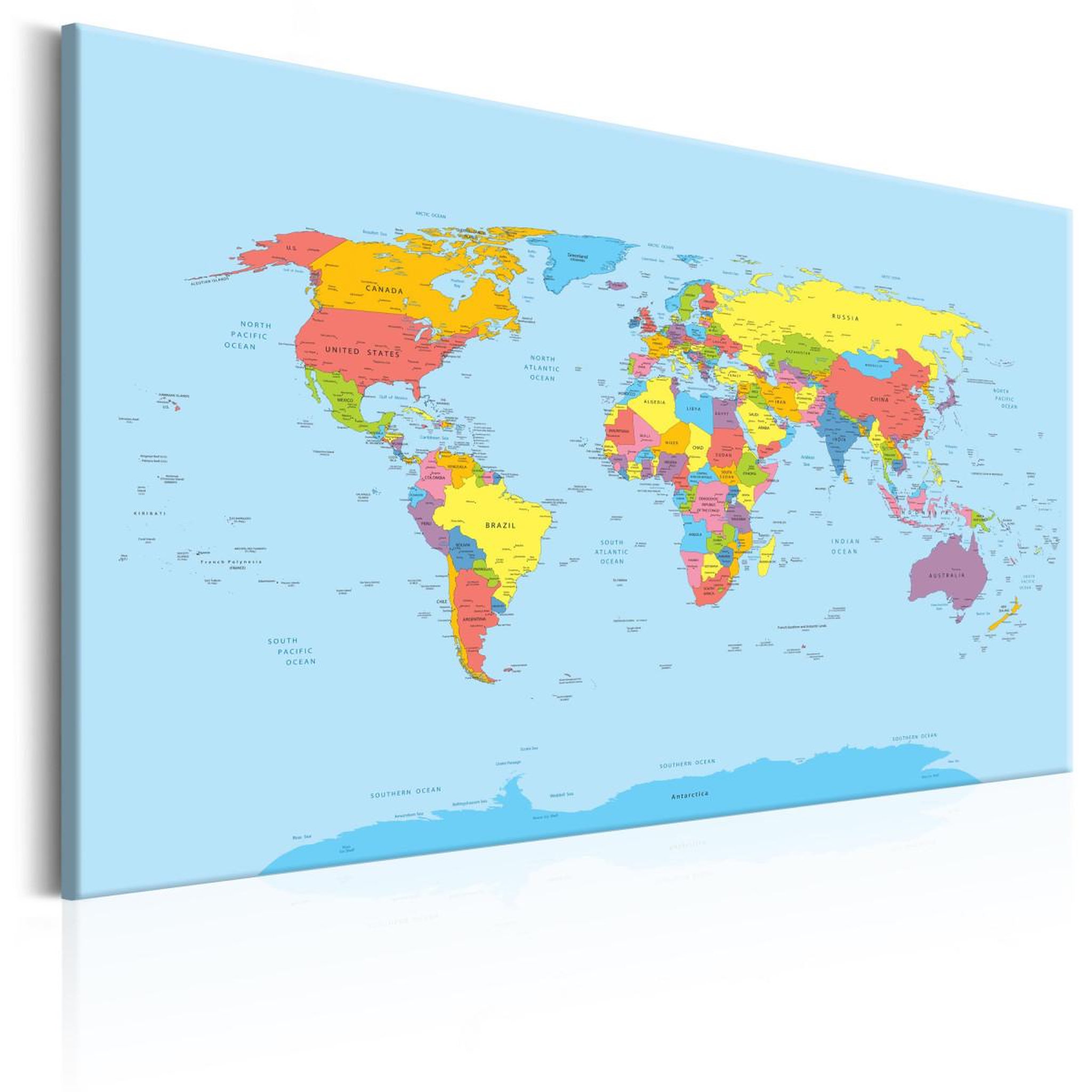 Voir la diapositive 1 : Paris Prix Tableau Imprimé  Rainbow Geography