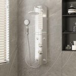 VIDAXL Panneau de douche 25x43x110 cm Argente