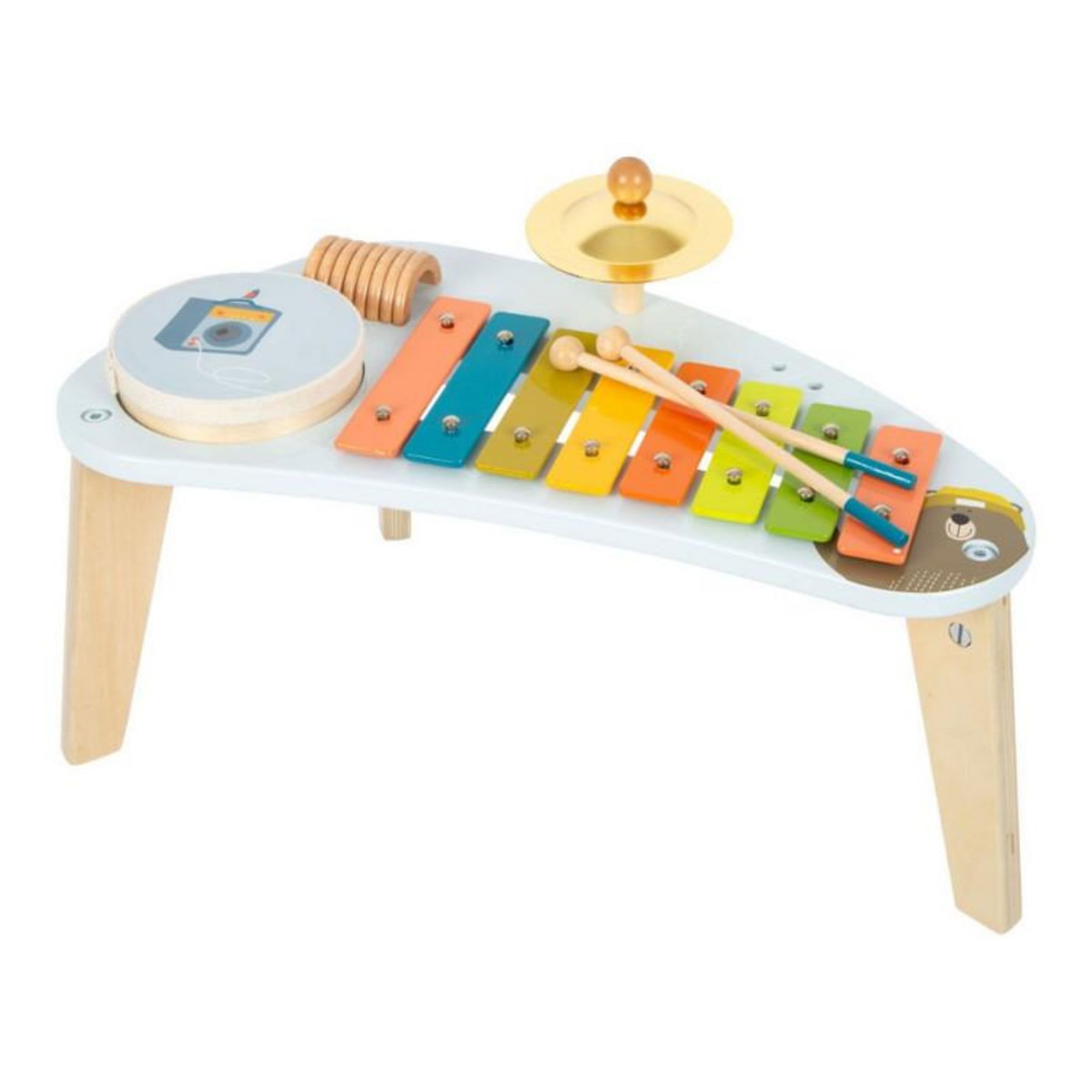 SMALL FOOT Small Foot - Wooden Music Table Groovy Beats 12255