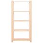 Voir la diapositive 4 : VIDAXL Etageres de rangement a 5 niveaux 3 pcs 80x38x170 cm Pin 250 kg