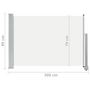 Voir la diapositive 6 : VIDAXL Auvent lateral retractable de patio 80x300 cm Creme