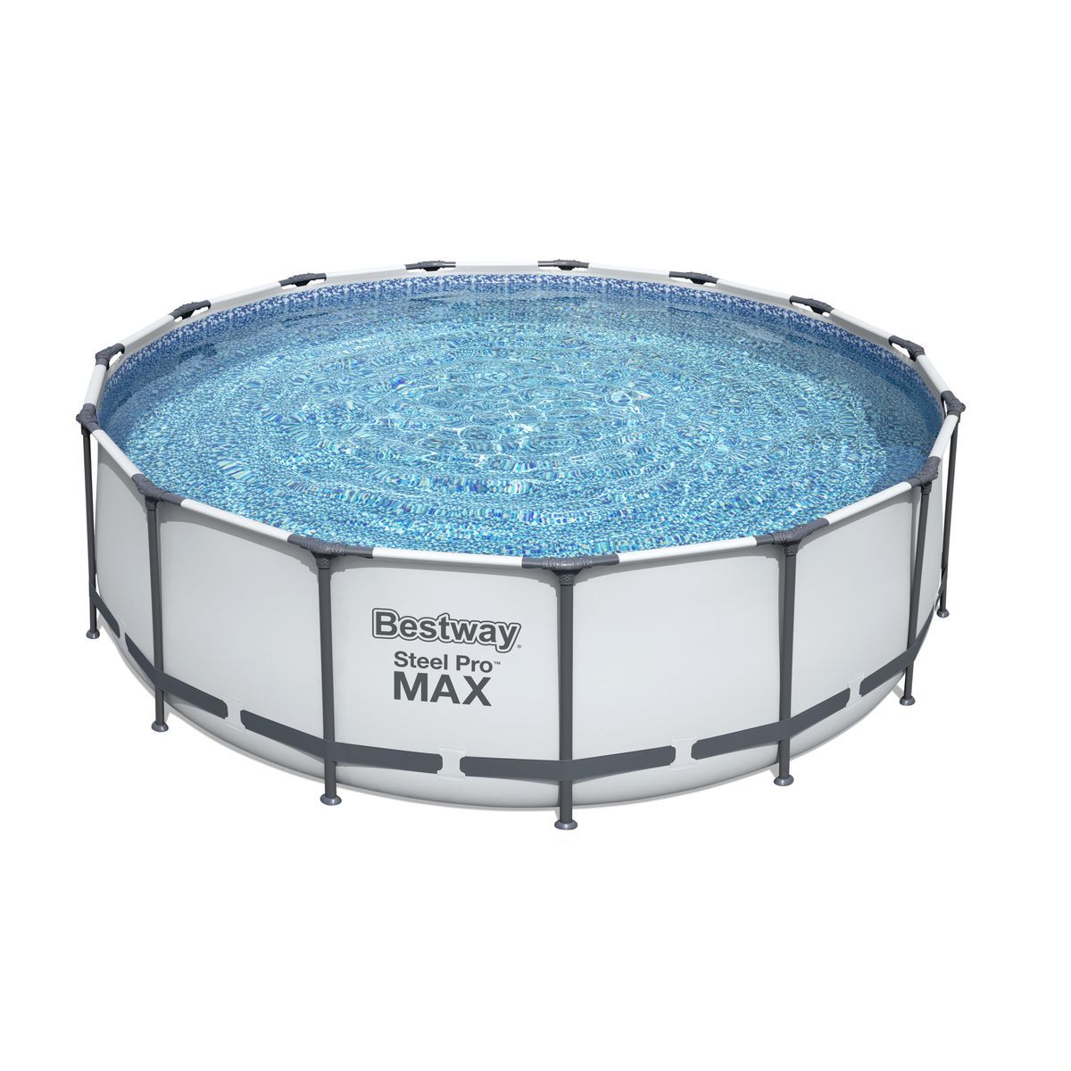 BESTWAY Piscine tubulaire ronde - 457x122cm - STEEL PRO MAX™