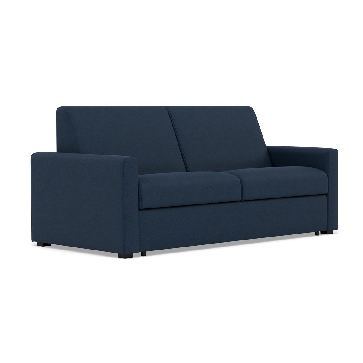 BEST MOBILIER Julia - canapé 3 places convertible express couchage quotidien 140 cm matelas 14 cm en tissu