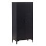 Voir la diapositive 1 : Paris Prix Armoire Design 2 Portes  Piring  85cm Noir